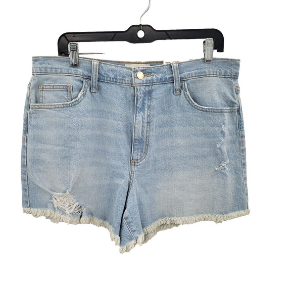 Universal Thread Highest Rise Shortie Shorts Womens 12 Cut Off Destructed Jean - Picture 1 of 13